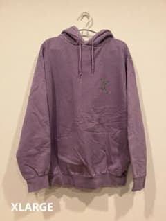 【XLARGE】パープルフード付きパーカー Lサイズのサムネイル