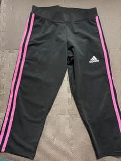 adidasスパッツM 黒/ピンクのサムネイル