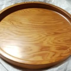 丸盆 屋久杉 木製くり抜き インテリア工芸品 世界遺産 銘木 貴重