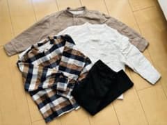 無印良品　キッズ　シャツ　パンツのサムネイル