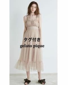 GELATO PIQUE ドット柄 チュール キャミワンピースのサムネイル