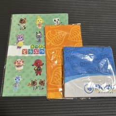 あつまれ どうぶつの森 クリアファイル バンダナ　ペーパーナプキンセットのサムネイル