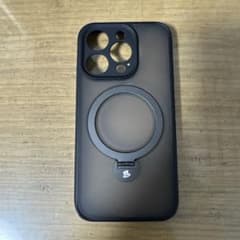 iPhone용 MagSafe 대응 스탠드 첨부 케이스 매트 블랙