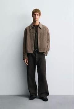 充*中様 ZARA テクスチャージャカードジャケットのサムネイル