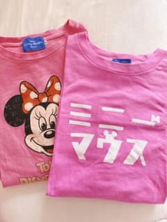 最終値下げ ディズニーランド ディズニーシー Tシャツ ピンク グッズ セットのサムネイル