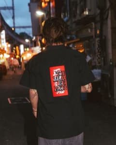極美品】BlackEyePatch 取扱注意 オープンカラーシャツ 黒 M - メルカリ