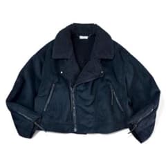 JIEDA ジエダ　エコスエード　ライダースジャケット　黒　Mサイズ　美品 JIEDA ジエダ エコスエード ライダースジャケット 黒 Mサイズ 美品