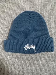 STUSSY ニット帽 Stock Cuff Beanie ブルーのサムネイル