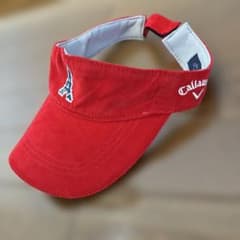 Callaway ゴルフバイザー レッド エッフェル塔刺繍のサムネイル