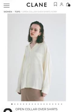 CLANE OPEN COLLAR OVER SHIRTS - メルカリ