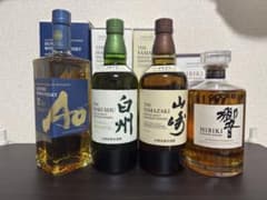サントリーウイスキー 山崎、白州、響、碧4本セット 山崎・白州・響・碧 ウイスキー4本セット - メルカリ