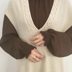 willfully 2wayニットベストワンピース グレージュのサムネイル