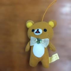 リラックマ ぬいぐるみマスコット ハートリボン