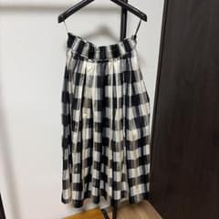 【新品】SPECCHIOスペッチオ　先染めチェックウエストタックギャザースカート 新品】SPECCHIOスペッチオ 先染めチェックウエストタックギャザー