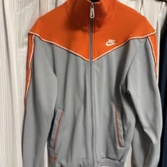 NIKE トラックジャケット オレンジ グレー Lサイズのサムネイル