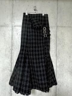 Crayme Belt Fringe Tweed Mermaid Skirtのサムネイル
