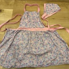 子供用花柄エプロンセットのサムネイル