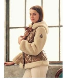 Super beauty ダウンコート ボア キルティング 【新品タグ付き】44