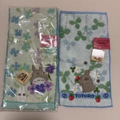 ［新品未使用］となりのトトロ ジブリポケット付きミニタオル 2枚セットのサムネイル