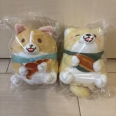 新品⭐︎忠犬もちしば もぐもぐパン　ぬいぐるみマスコット　2個