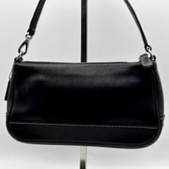 極美品✨コーチ アクセサリーポーチ バッグ ブラック レザー Y2K 7785