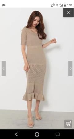 rienda♡クロッシェニットワンピースのサムネイル