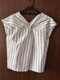 ROPÉ PICNIC トップス　ノースリーブ カットソー　ストライプ 38のサムネイル