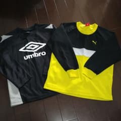 UMBRO PUMA 長袖 ウェア着 130cm  2枚セットのサムネイル