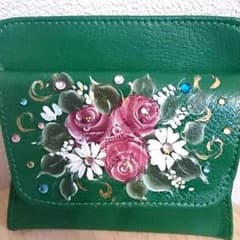 コインケース  手描きお花模様★デコありのサムネイル