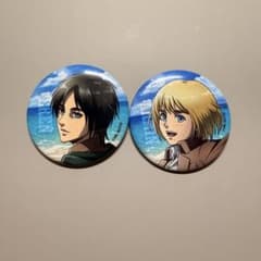 進撃の巨人 カラオケの鉄人 缶バッジ 海 - メルカリ
