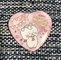 BT21 A LITTLE FESTA ハート　缶バッジ　RJのサムネイル