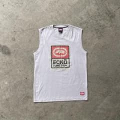 00s ECKŌ エコーファンクション ノースリーブ タンクトップ M Y2K