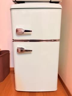 ま*煮様 レトロデザイン 2ドア冷蔵庫 ライトグリーン 81L ま*煮様 レトロデザイン 2ドア冷蔵庫 ライトグリーン 81L - メルカリ