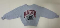 MOUSSY マウジー　MAVERICK カレッジロゴ スウェット グレーのサムネイル