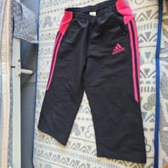 adidas ジャージ パンツ ブラック ピンクのサムネイル