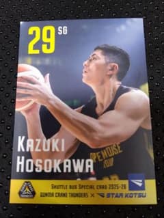 【非売品】群馬クレインサンダーズ　細川一輝　#29 カード