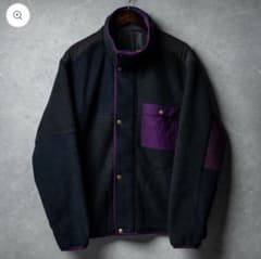 MAISON KINEMA Fragment Fleece Jaket ブラック - メルカリ