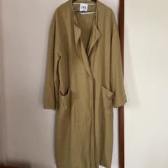 ZARAノーカラーロングコート ロングカーディガンのサムネイル