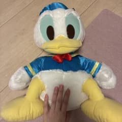 ドナルドダック 赤いほっぺ　スーパーラージぬいぐるみ　シャイニーカラーVer.