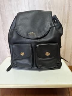期間限定値下げ！COACH レザー リュックサック ブラック1回使用のサムネイル