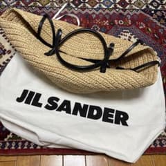 JIL SANDER ジルサンダーソンブレロ 2way ラフィアトート - メルカリ