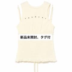 【新品未開封】andmary Ami shirring logo tops andmary Ami shirring logo tops white - メルカリ