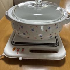 ✨花柄陶器製保温調理鍋 ✨のサムネイル