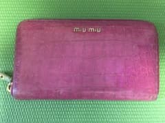 miumiu ミュウミュウ 長財布 中古 ピンク色のサムネイル
