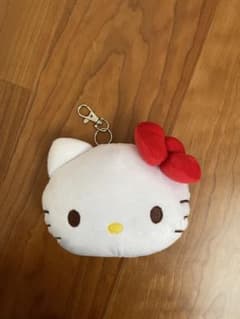 ハローキティ 花柄ポーチ キーチェーン付きのサムネイル