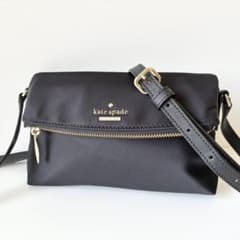 【ほぼ新品】kate spade ショルダーバッグ ナイロン ジャクソン 黒 ほぼ新品】kate spade ショルダーバッグ ナイロン ジャクソン 黒