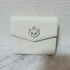 MARY QUANTディズニーコラボ 三つ折り財布 マリーちゃん ホワイト 花柄