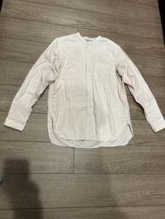 WORK NOT WORK バンドカラーシャツ ピンク Sのサムネイル