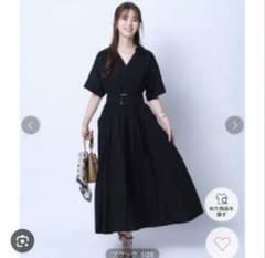 JUSGLITTY ジャスグリッティー ワークタックワンピース ブラック 0