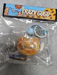 CRAZY GUGU 猫 スクイーズ キーホルダーのサムネイル
